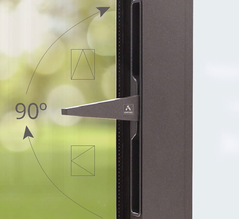 Cortizo Arch Invisible Tilt & Turn Window view 3